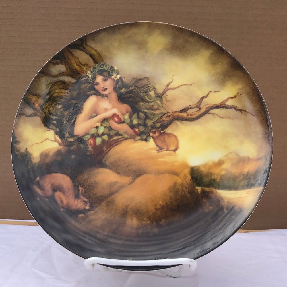Vintage  "Earth" plate from The Four Elements collection by Georgia Lambert